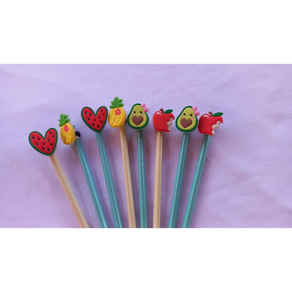 KIt 10 Lápis Frutas Lembrancinha Festa Infantil em Oferta na Shopee