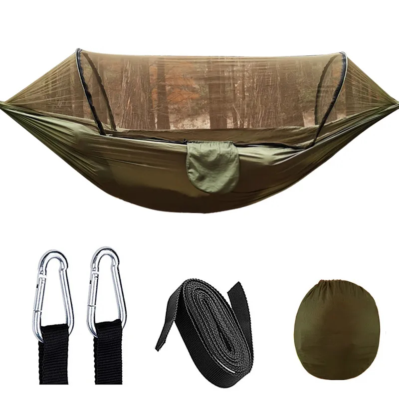 Rede Descanso com Mosqueteira para Acampamento Camping Pesca Trilha Praia Motorhome Viagem Litoral Suporta 180kg + Bag