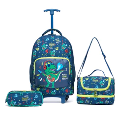 Mochila Reforçada Infantil Escolar Dinossauro