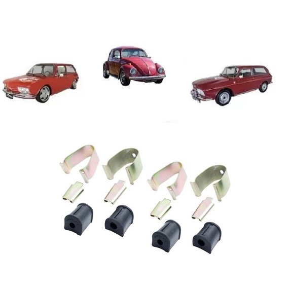 Kit reparo da Barra Estabilizadora da suspensao Dianteira  p/ vw Fusca brasilia variant buggy