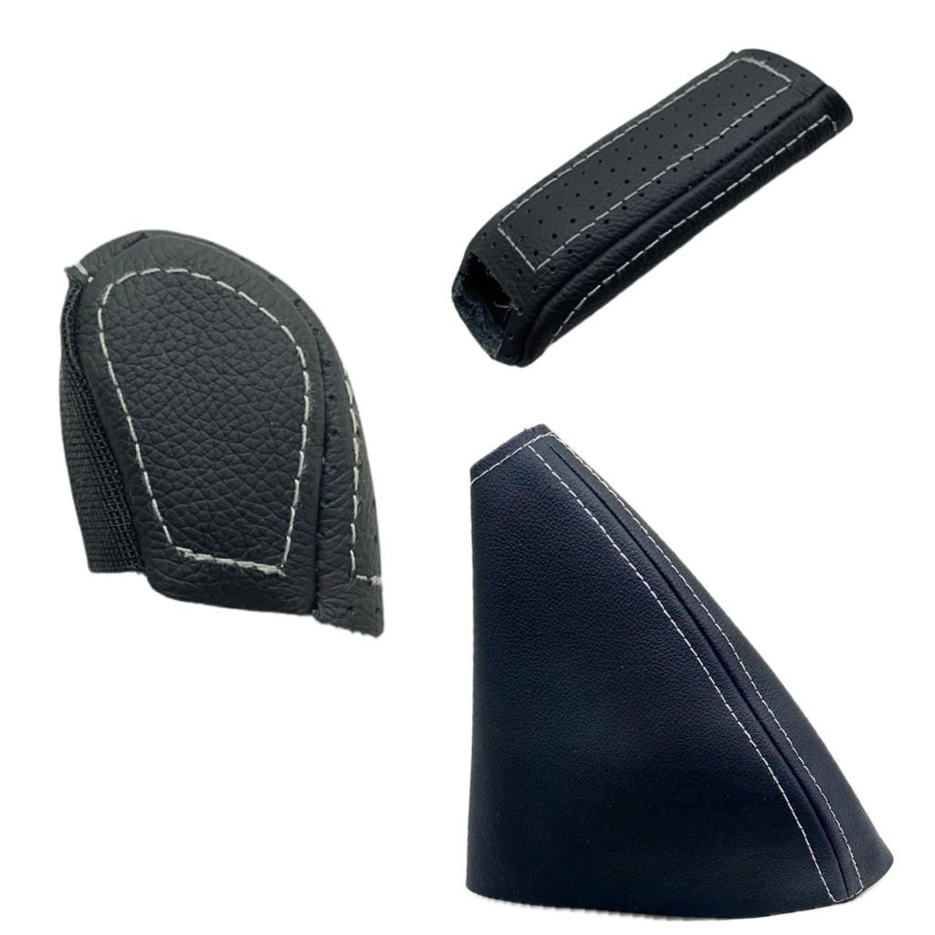 Kit 3 peças Capas da manopla marcha  e freio e Coifa alavanca do freio Chevrolet Vectra 1996 a 2005