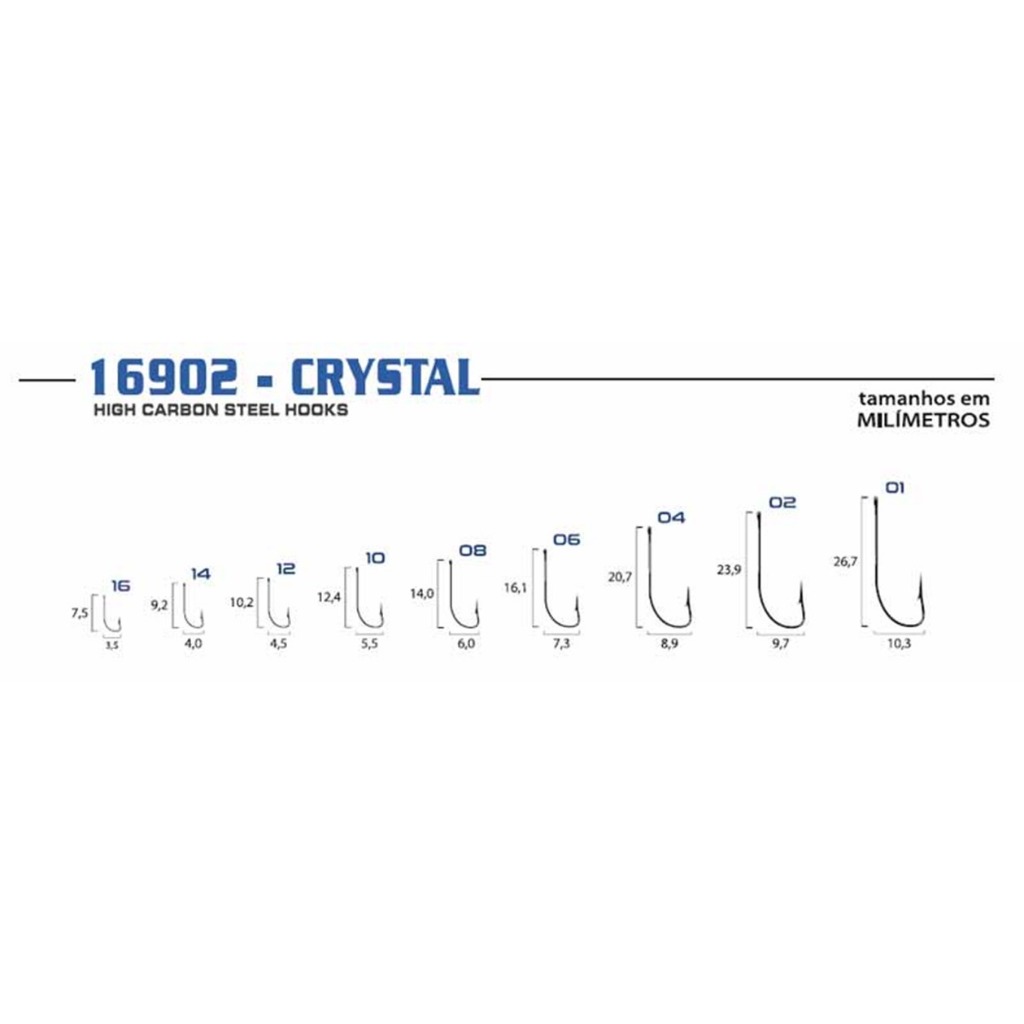 Anzol CARTELA MARINE SPORTS 16902 cristal gold  cartela com 50 unidades em Oferta na Shopee