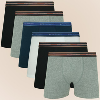 Kit 6 Cuecas Lupo Kids Original Boxer Box Em Algodao Para meninos