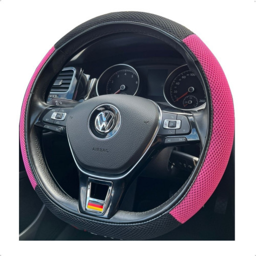 Capa Para Volante Rosa Esportiva Type-r Universal Premium Atacado Envio Imediato
