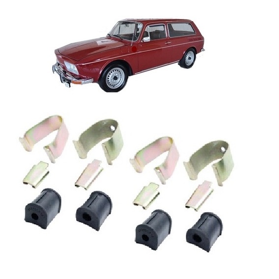 Kit reparo de buchas e abraçadeira da Barra Estabilizadora da suspensao Dianteira  p/ vw variant 1