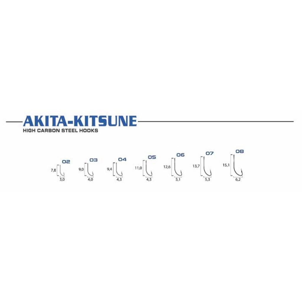 anzol marine sports AKITA-KITSUNE akitakitisune akita cartela c/50 unidades Gold lambari piaba