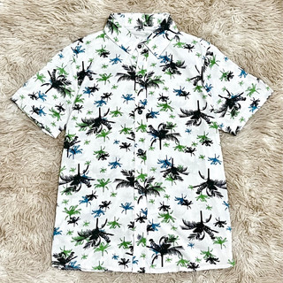 Camisa Floral Viscose Masculina Com Botão Manga Curta Camisa Verão Praia Festa Casual