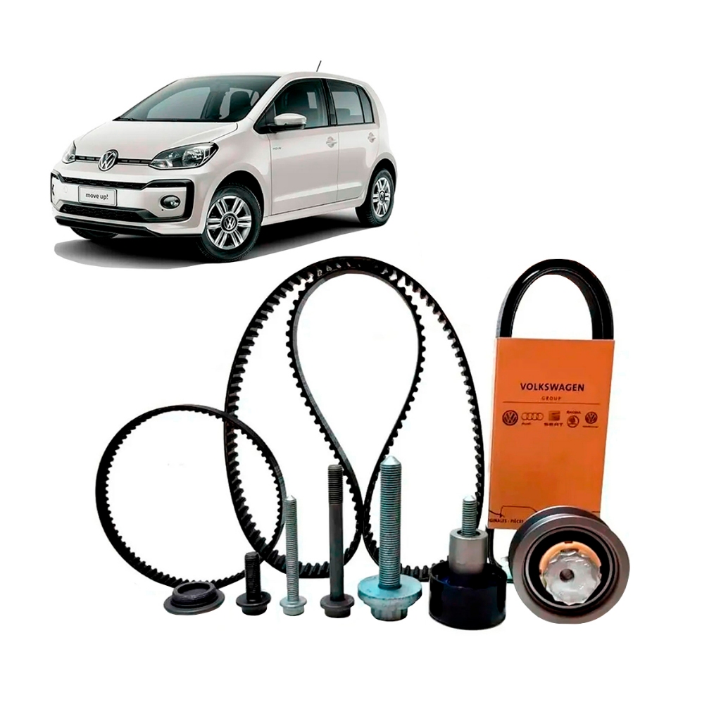 Kit Todas Correias Rolamentos Tensor Original Up Tsi Com Ar em Oferta na Shopee