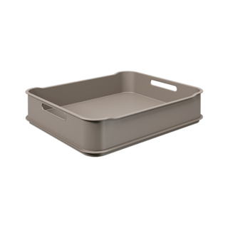 Cesta Organizadora Maxi Coza Fit 38x31,6x8 cm Warm Gray em Oferta na Shopee