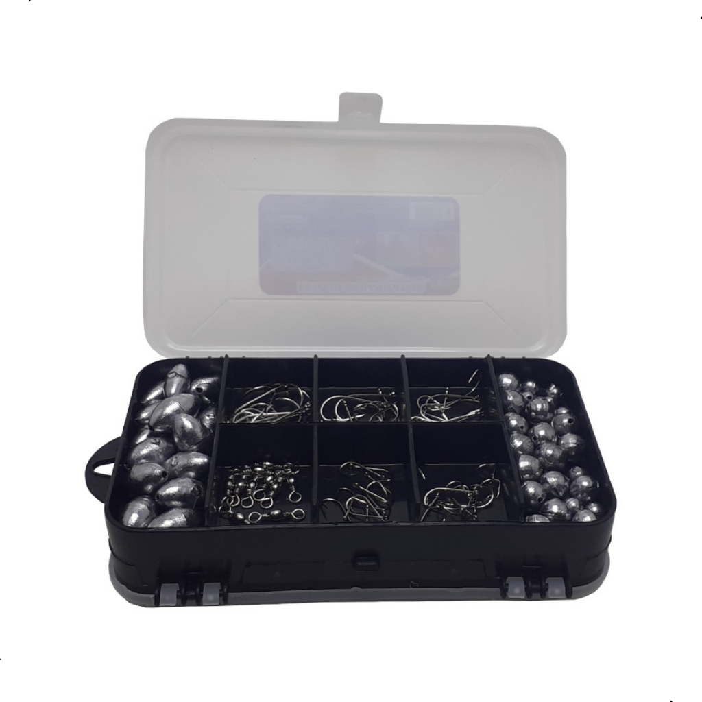 Maleta Anzóis Chumbo E Girador em Oferta na Shopee