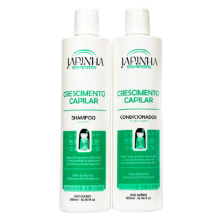 Kit Crescimento Capilar Japinha Shampoo e Condicionador 500ml Cada