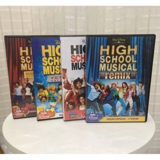 Oferta! Dvds originais - High School Musical - 1, 2, 3 e Remix. Todos em ótimo estado!