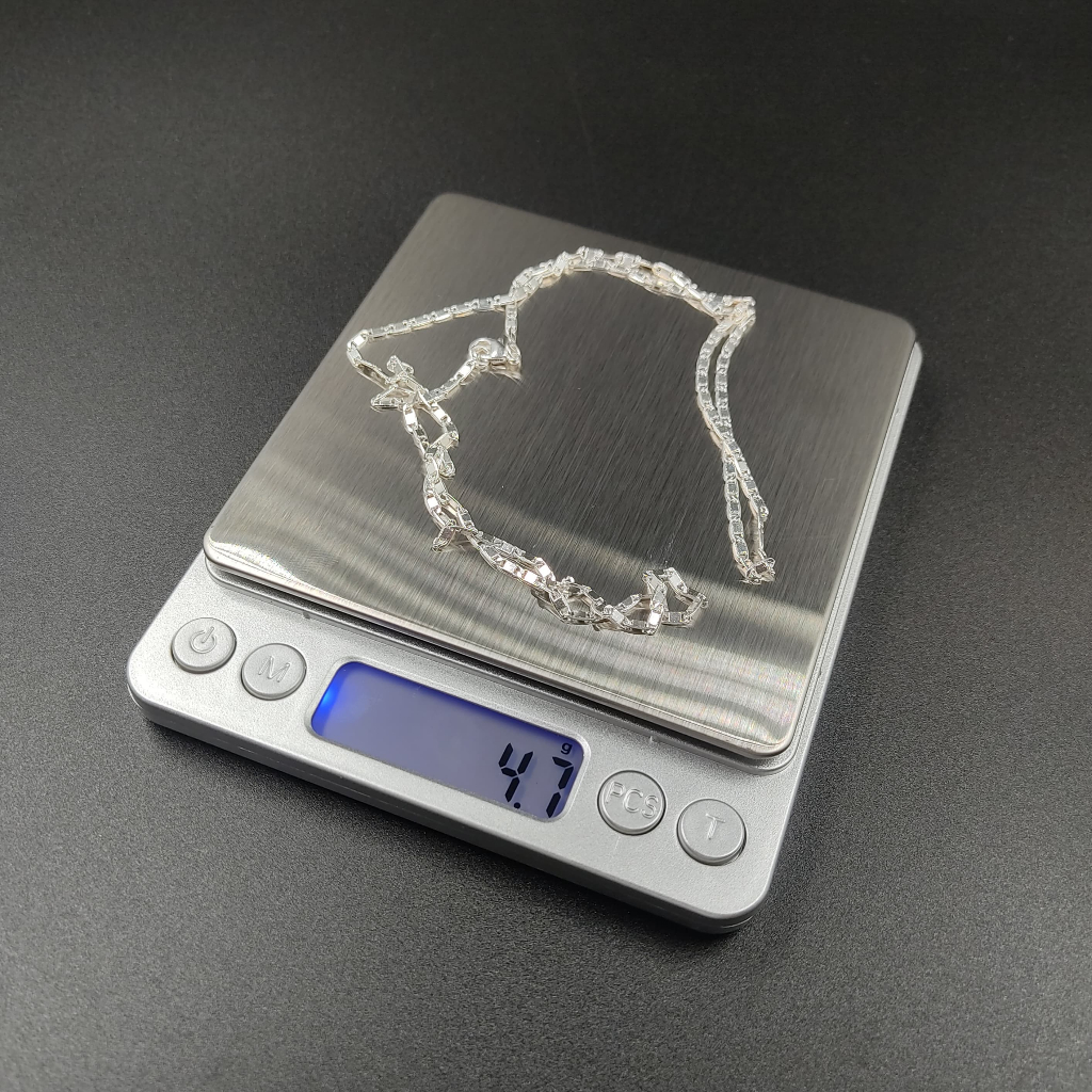 Detalhes do Cordão Corrente Piastrine 2mm Masculino PRATA ITALIANA 925 Legítima