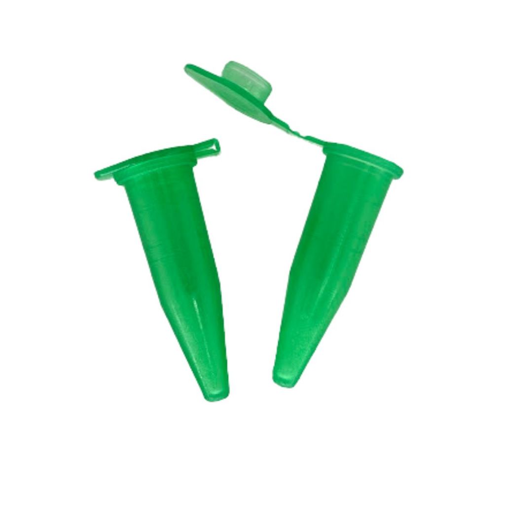 Microtubo Pino Flaconete Reduzido 0,8ml Pacote 1.000 Unidades - Verde Promoção Capsula Mini Frasco
