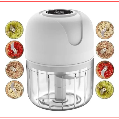 Mini Processador Alimentos Elétrico 250ml 3 Laminas Sem Fio