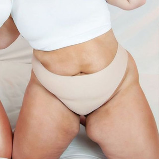 Kit 2 calcinha Cós Alto Com pala Firme Plus Size Corte a Laser Sem Costura