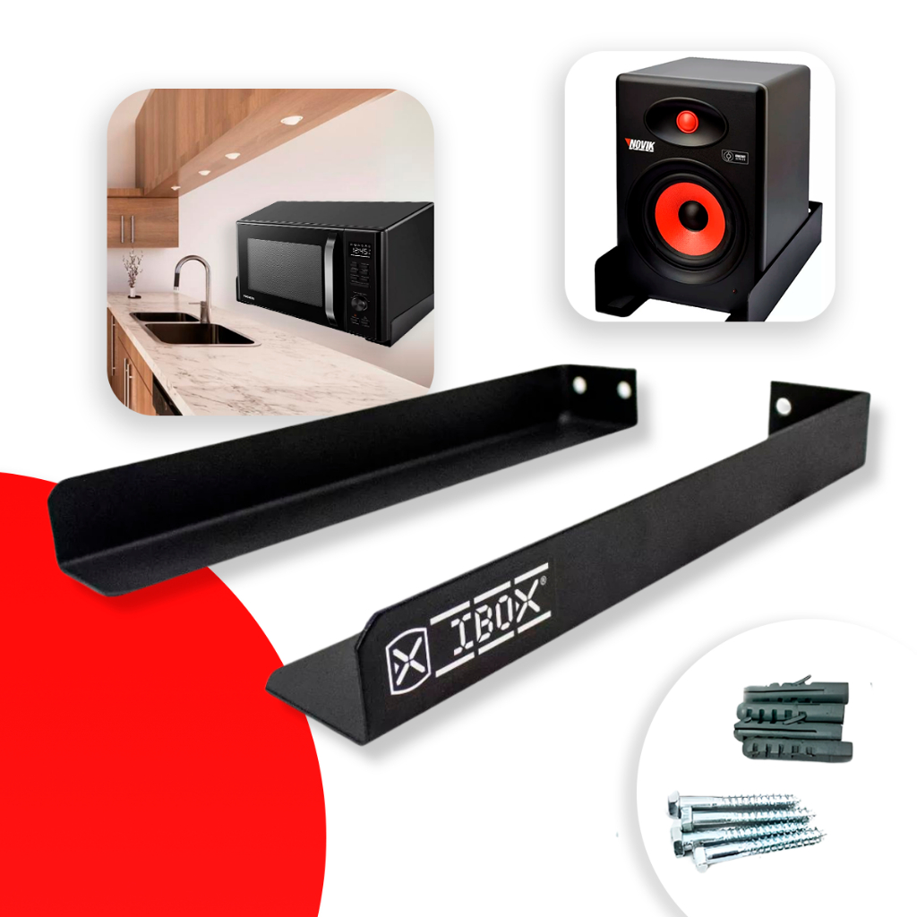 Imagem Suporte P/microondas/Forno/impressora/Bebedouro/Caixa De Som Etc; Preto ou Branco