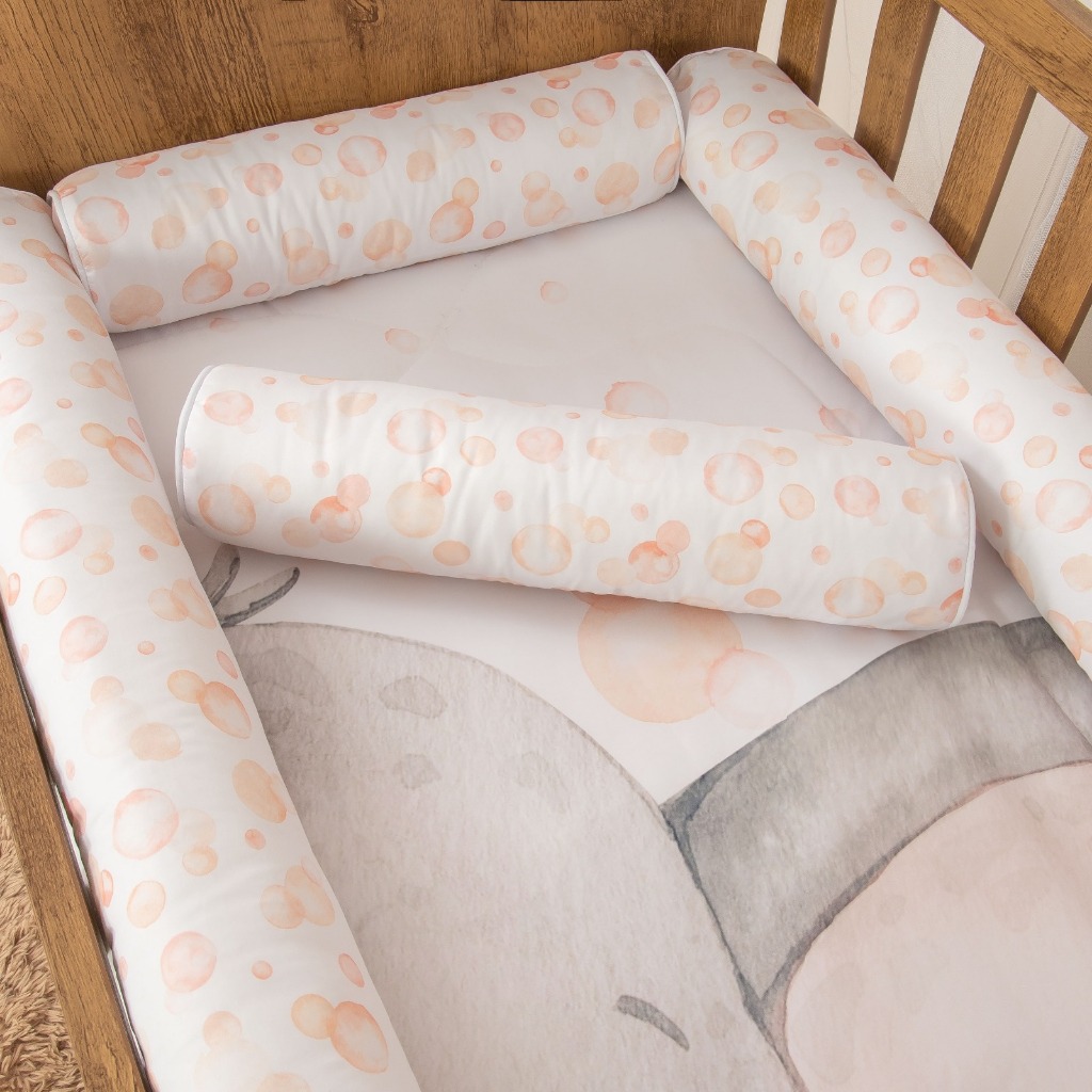 Kit 04 Rolinhos Laterais Berço Padrão Americano para Bebê em Oferta na Shopee