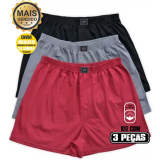 Kit 3 Pijamas Masculino Samba Canção Algodão Coloridos conforto Short para Dormir/descansar/Lazer Produto de Qualidade