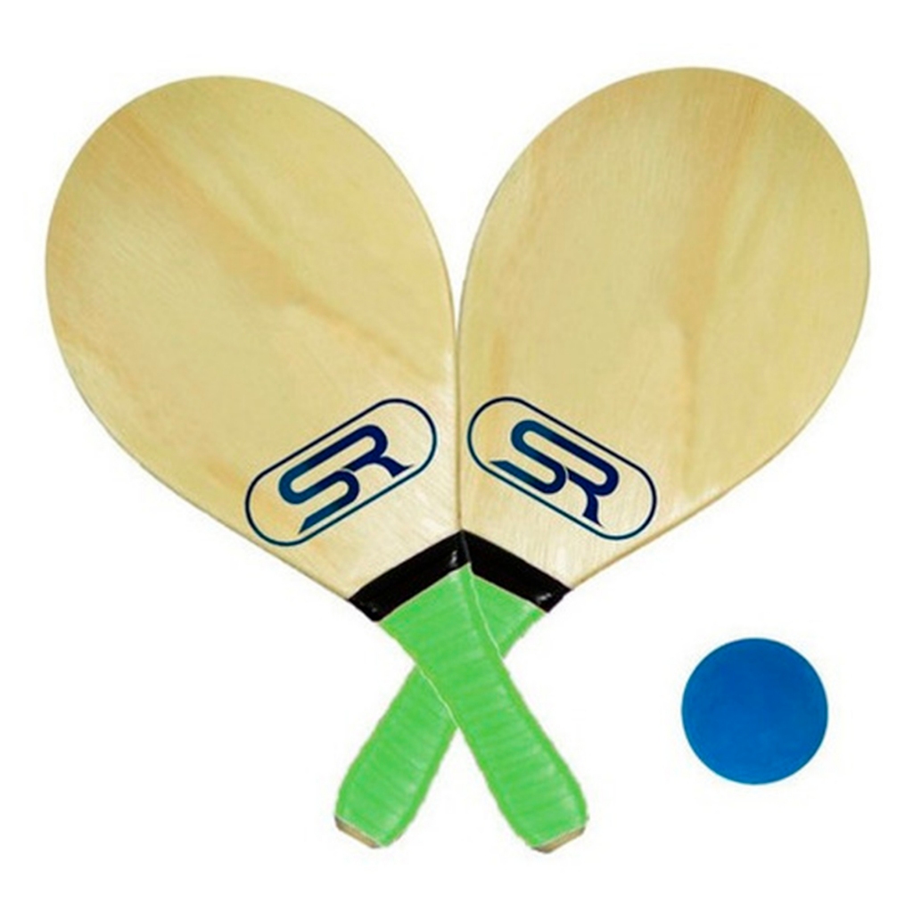 Raquete Frescobol Com Grip E Bola