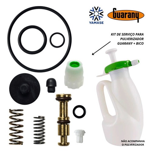 Bico do Pulverizador Guarany Pcp 1,2L + Kit Serviço Reparo