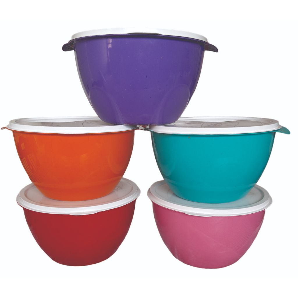 10 Saladeira com tampa 3 litros - bacia - tigela - bowls de plástico