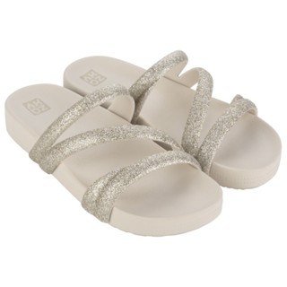 sandalia feminina zaxy glitter tamanco slide original ortopedica