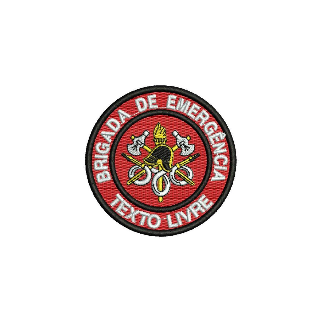 Patch Bordado Termocolante Brigada Incêndio Emergência Cipa 7,5x7,5cm