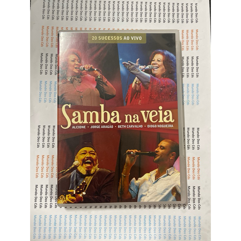 Dvd Samba Na Veia - 20 Sucessos Ao Vivo - Alcione, Jorge Aragão, Beth Carvalho e Diogo Nogueira