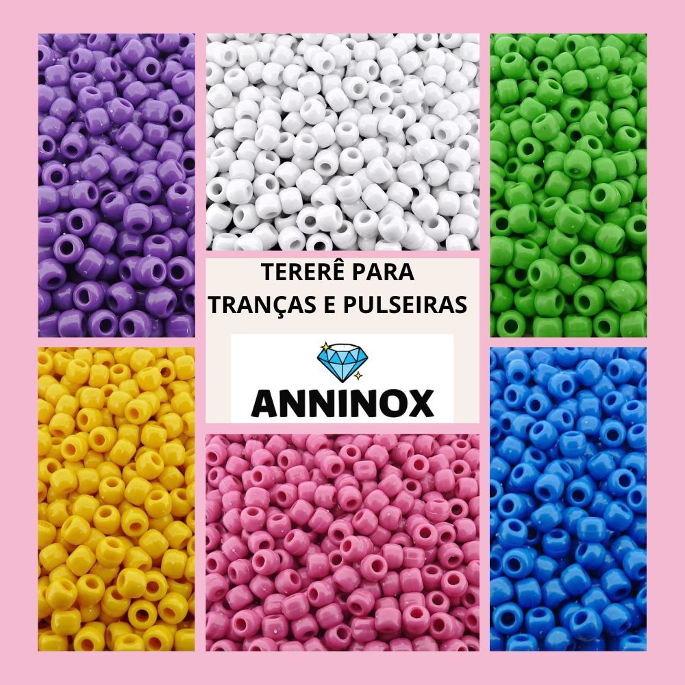 Atacado- Miçanga P/ Tererê - Pacote - Aprox. 530pçs - Escolha Cores