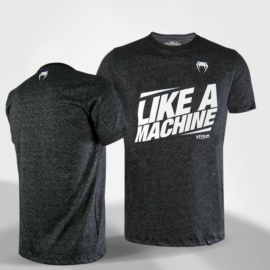 Camisa Masculina Venum Like a Machine Cinza Escuro em Oferta na Shopee