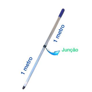 CABO DE 2 METROS EM ALUMÍINIO PARA RODOS E VASSOURAS - SISTEMA COMPACTO PADRÃO ROSCA em Oferta na Shopee