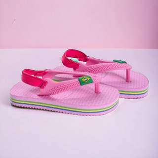 Chinelo Bebê Sandália Menina Brasil Original Rosa Verão em Oferta na Shopee