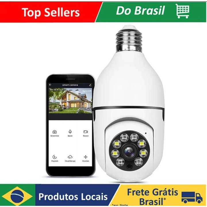 Câmera IP WiFi com Gravador De Vídeo Full HD, Rotação De 360 Graus, Câmera De Vídeo PTZ Full HD