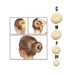 KIT Com 4 Acessórios Para Cabelo Mulheres Meninas Rosquinha Mágica Modeladora Para Fazer Coque - Envio Cores Aléatorio