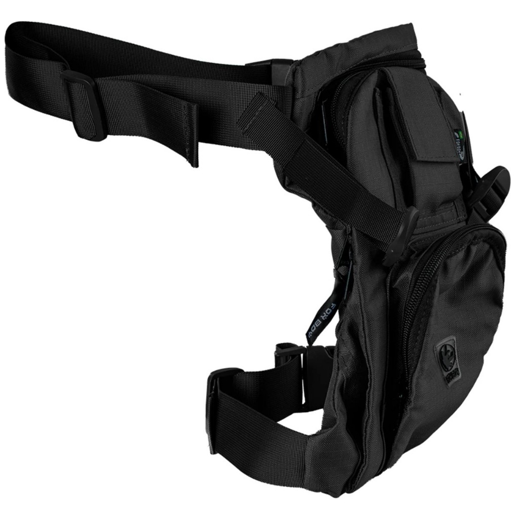 Pochete de perna Para  Corrida  Moto ou Casual Com Embornal  de Perna