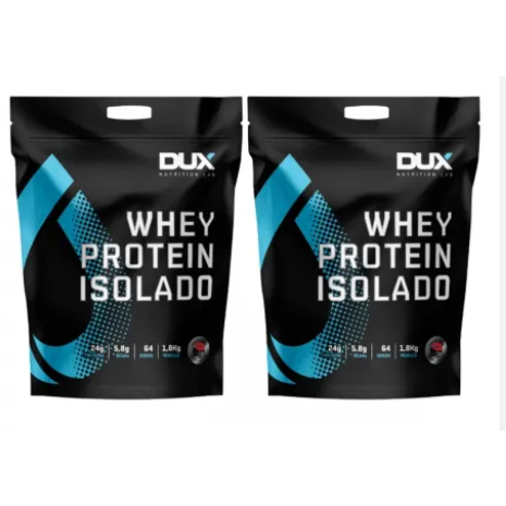 Kit 2 x Whey Protein Isolado Refil (1,8kg) - Cookies - Dux Nutrition