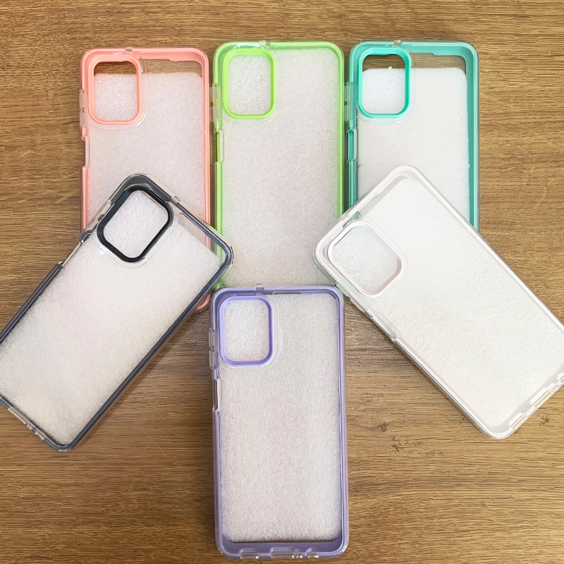 Capa Transparente 3 em 1 Galaxy A04/A04E/A04S/A12/A13 4g Capinha Protetor 360 Silicone Aveludada Anti Pacto