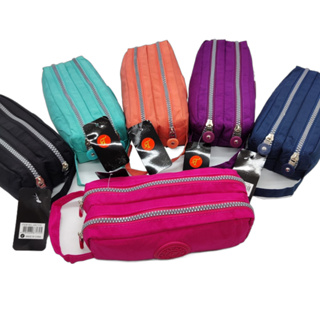 Estojo Unissex de 2 Divisores Nylon com Alça de Mão para Escola, Maquiagem 7172 em Oferta na Shopee