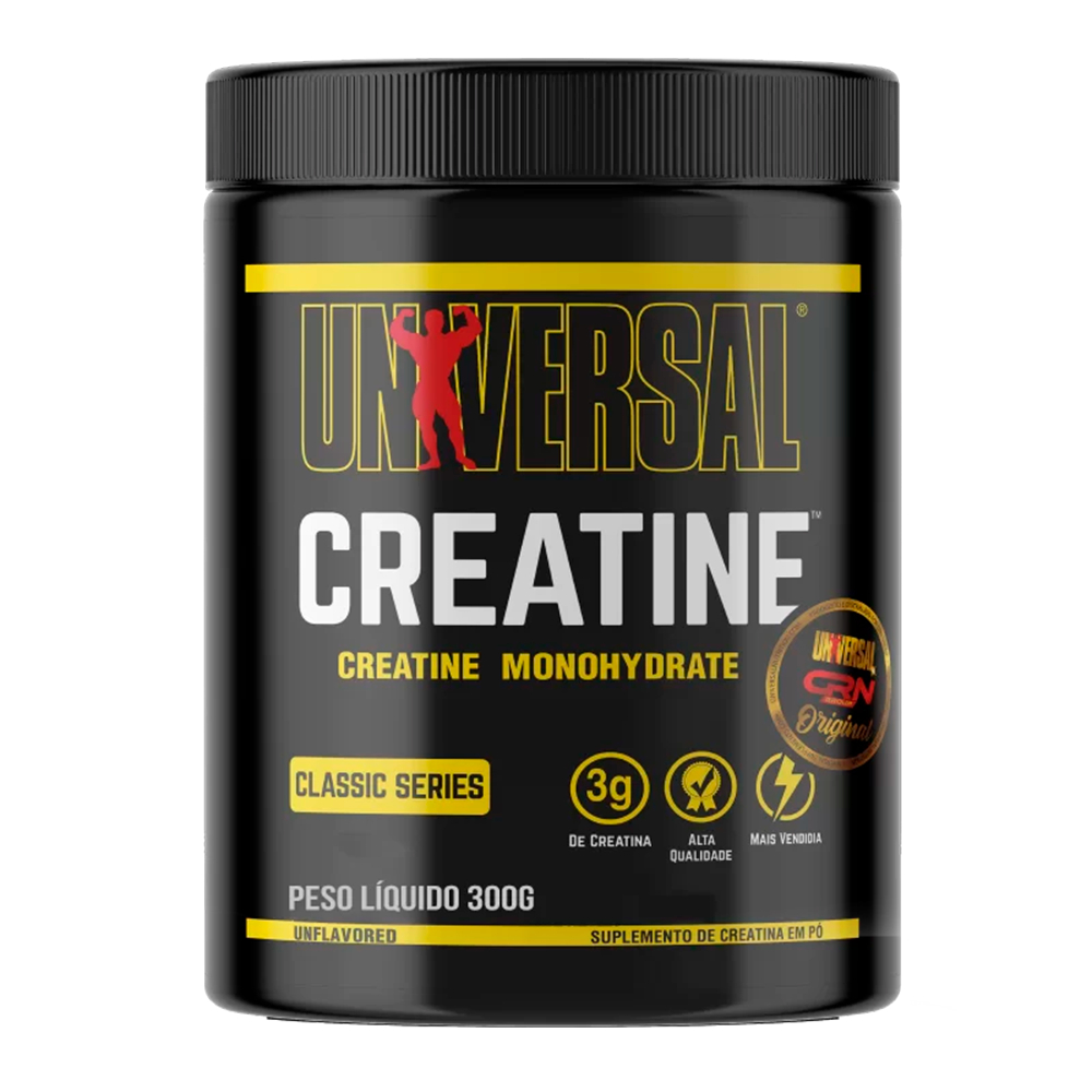 Creatina Universal Monohidratada Pote 300g Original Selo Autenticidade CRN Group (Creatine Monohydrate)
