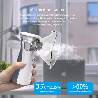 Inalador Ultrassônico Portátil Usb Bivolt Pilha