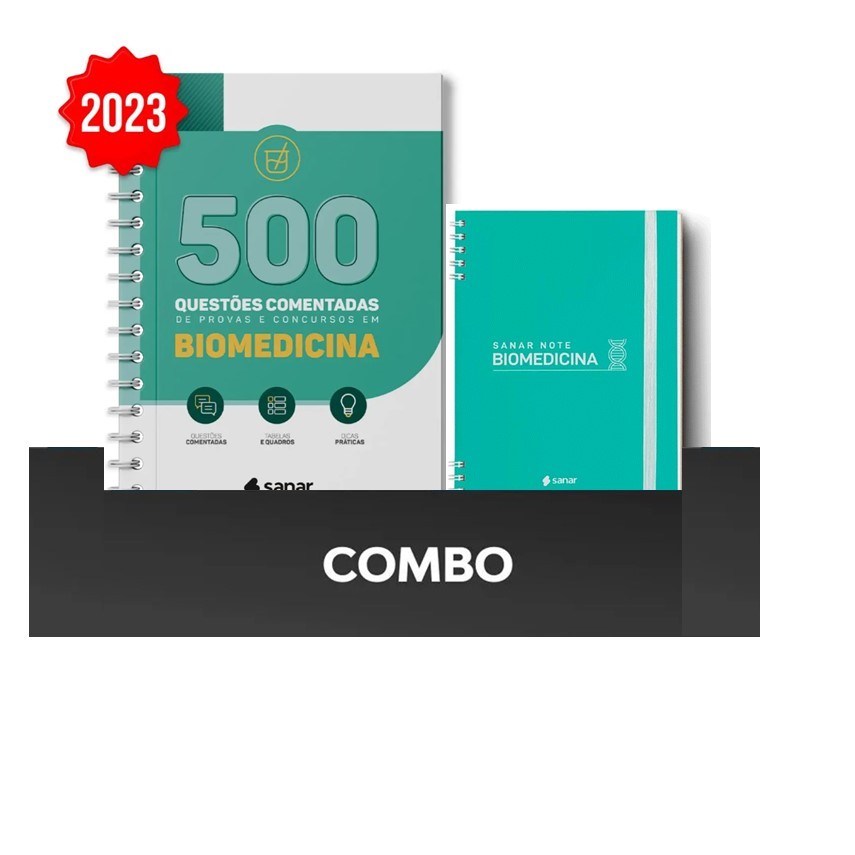 Sanar Note Biomedicina + 500 Qestóes de Biomedicina 2023