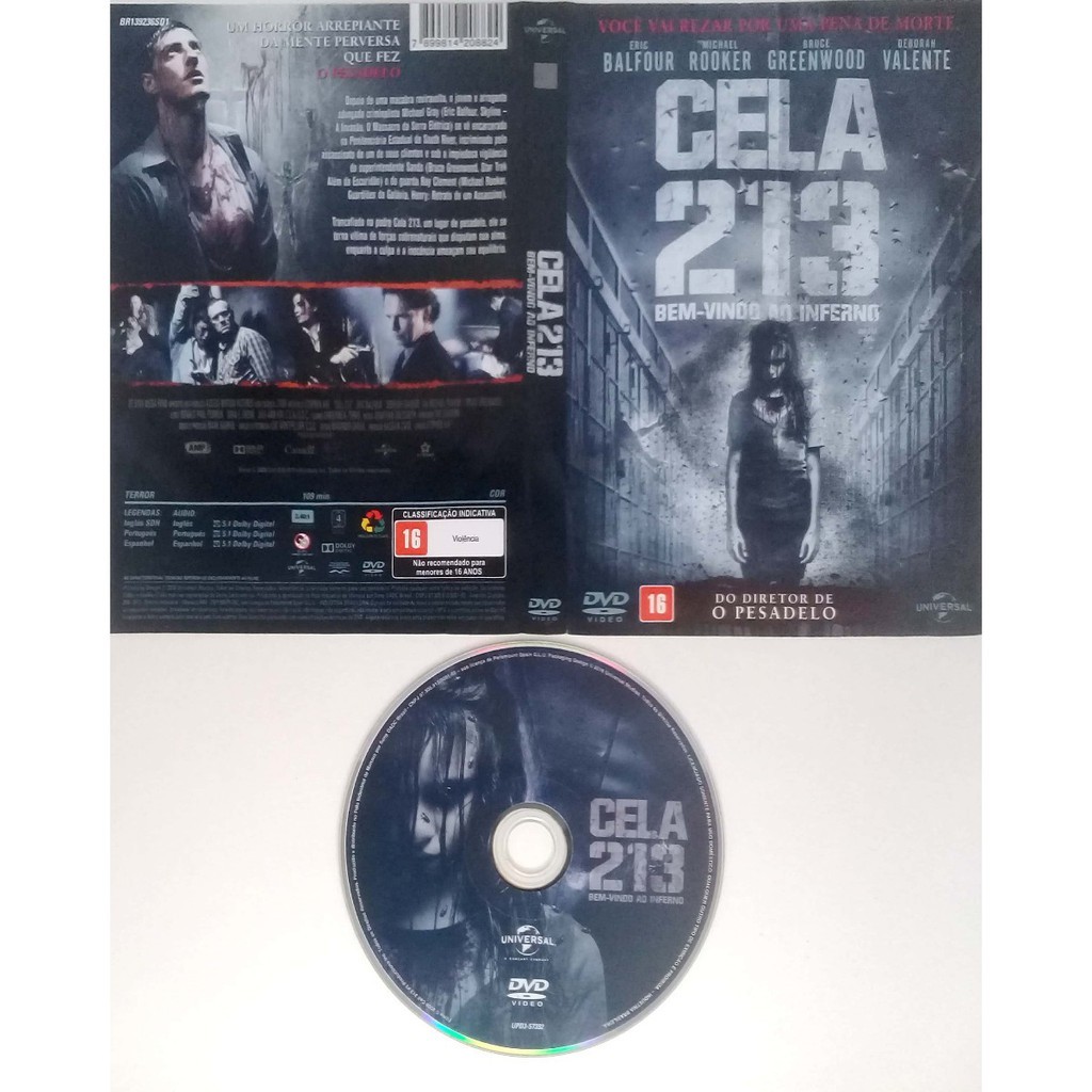 Dvd - Cela 213 Bem Vindo Ao Inferno - Original