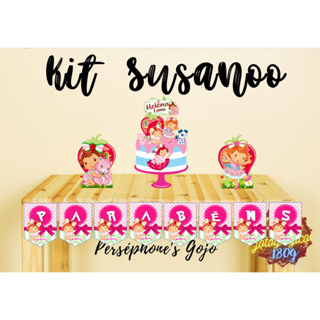 Kit é só um Bolinho Tema Moranguinho baby em Oferta na Shopee