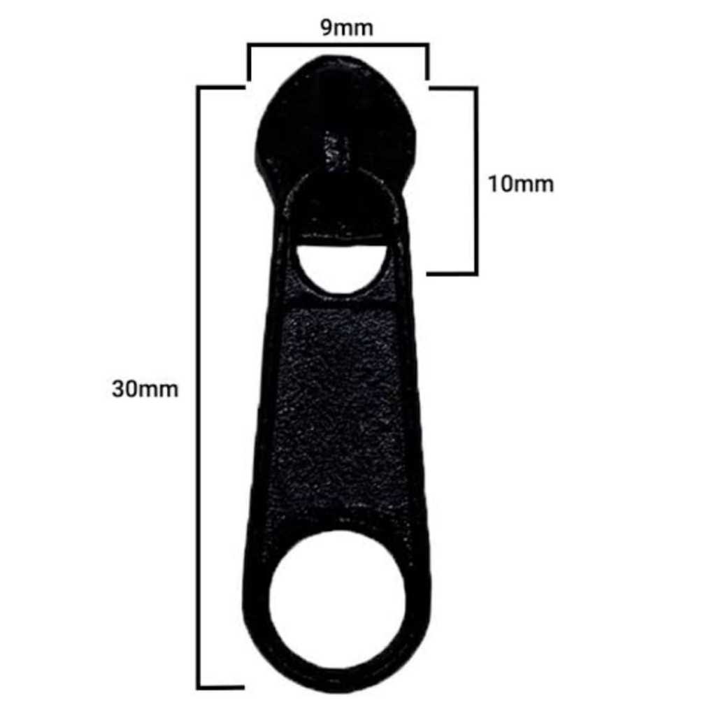 Cursor de zíper n°5 (kit com 3 unidades) nas cores (dourado, prata, branco, preto e ouro velho ).