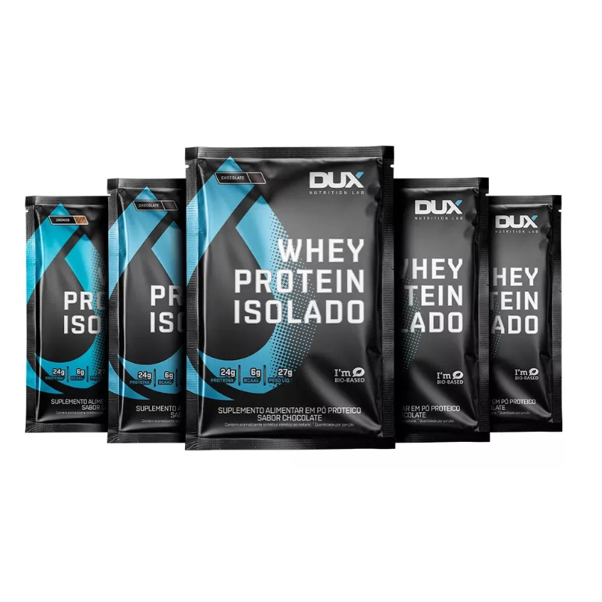 kit 5 x WHEY PROTEIN ISOLADO COCO - SACHÊ 27 g - Dux Nutrition