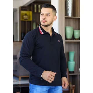Camisa Camiseta Manga Longa Masculina