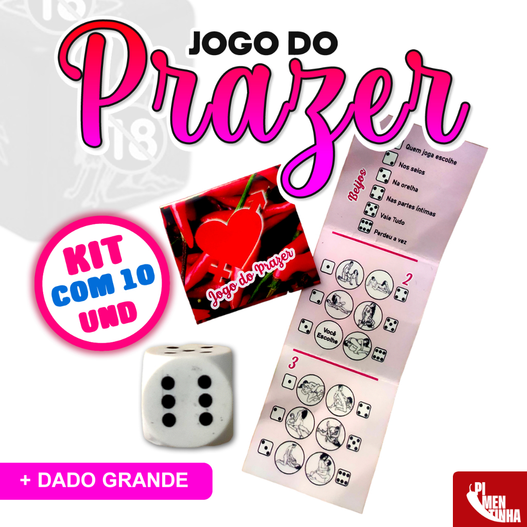 Kit Jogo do prazer com 10 joguinhos erótico sex shop