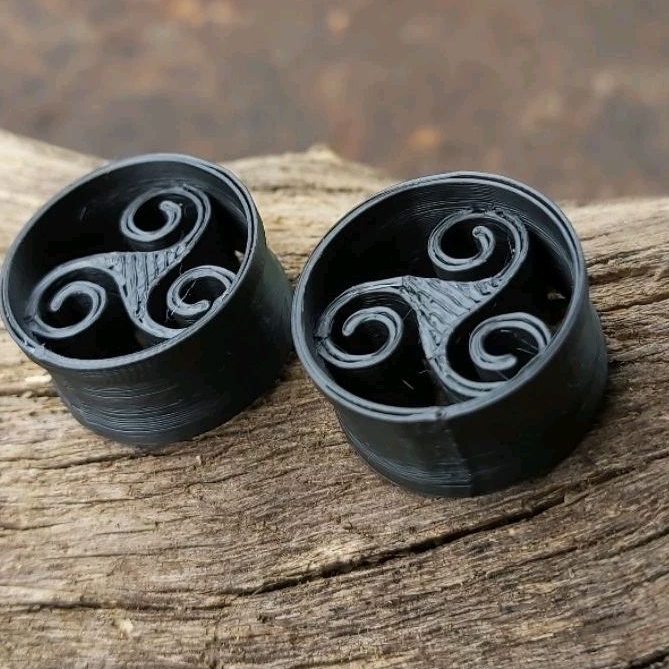 alargador de orelha 2pç símbolo celta antigo em Oferta na Shopee