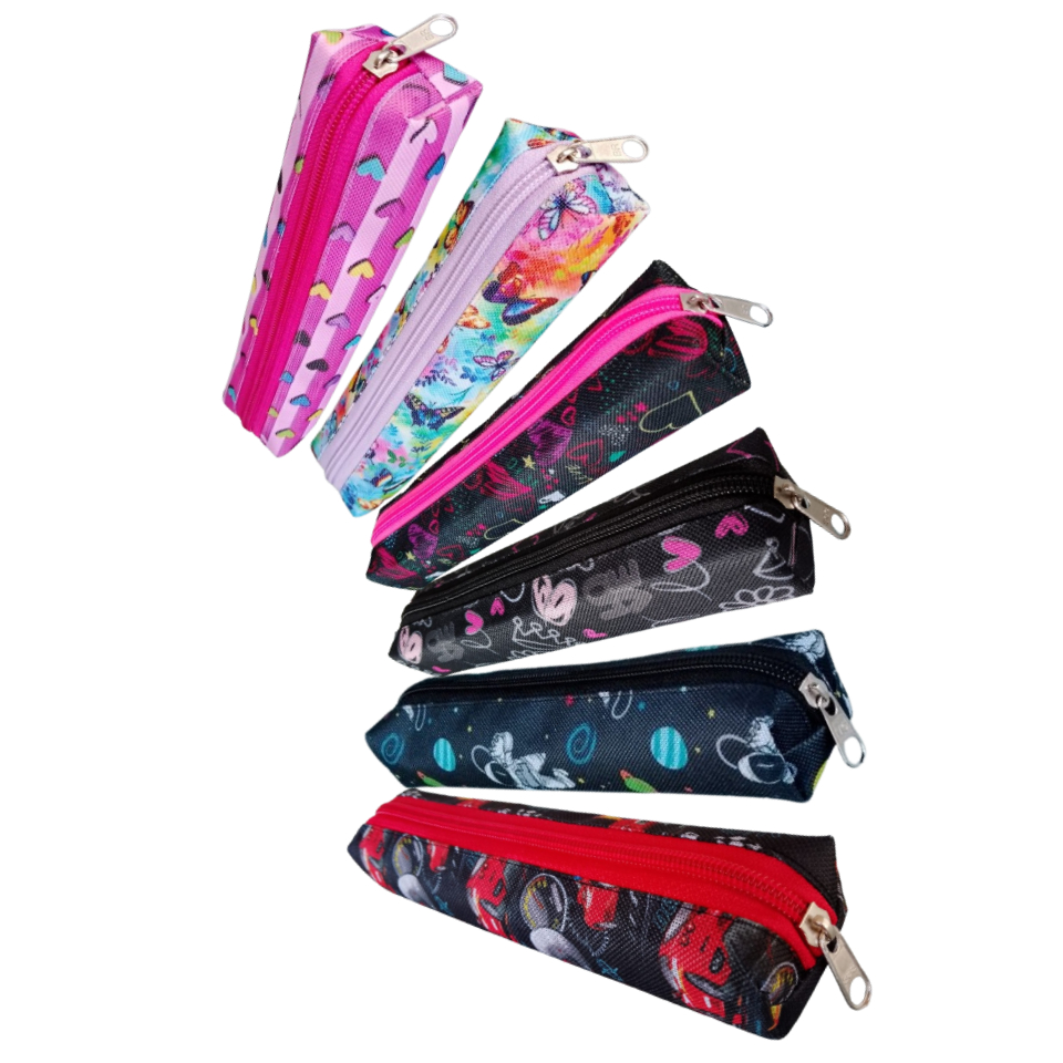 estojo de lápis ou caneta pequeno fino estojo escolar universitário básico em Oferta na Shopee